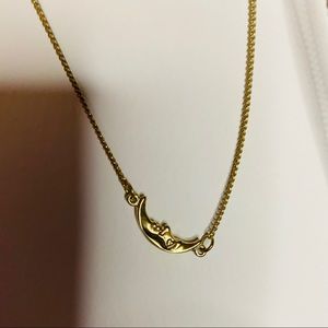 💥 3 for $15 💥 Crescent Moon Face Necklace